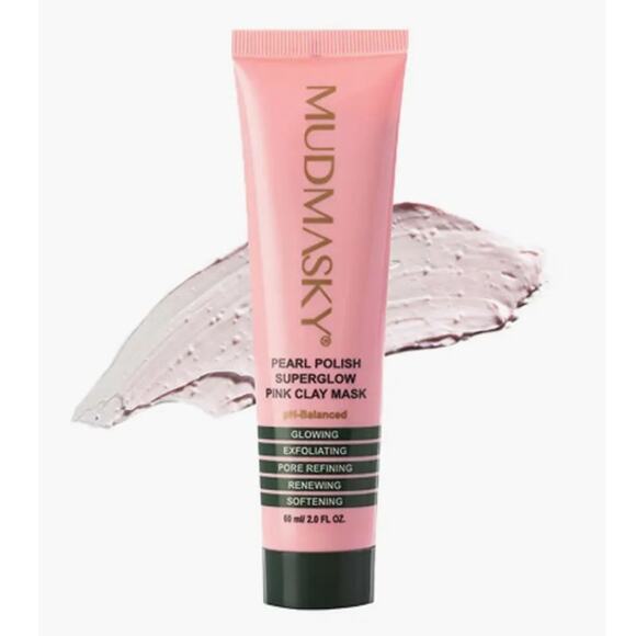 Mudmasky Pearl Polish Superglow Pink Clay Mask - 2 fl oz/60 ml - NWT - Picture 1 of 4